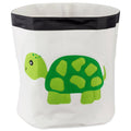 Green and White Turtle Themed Storage Basket L129750