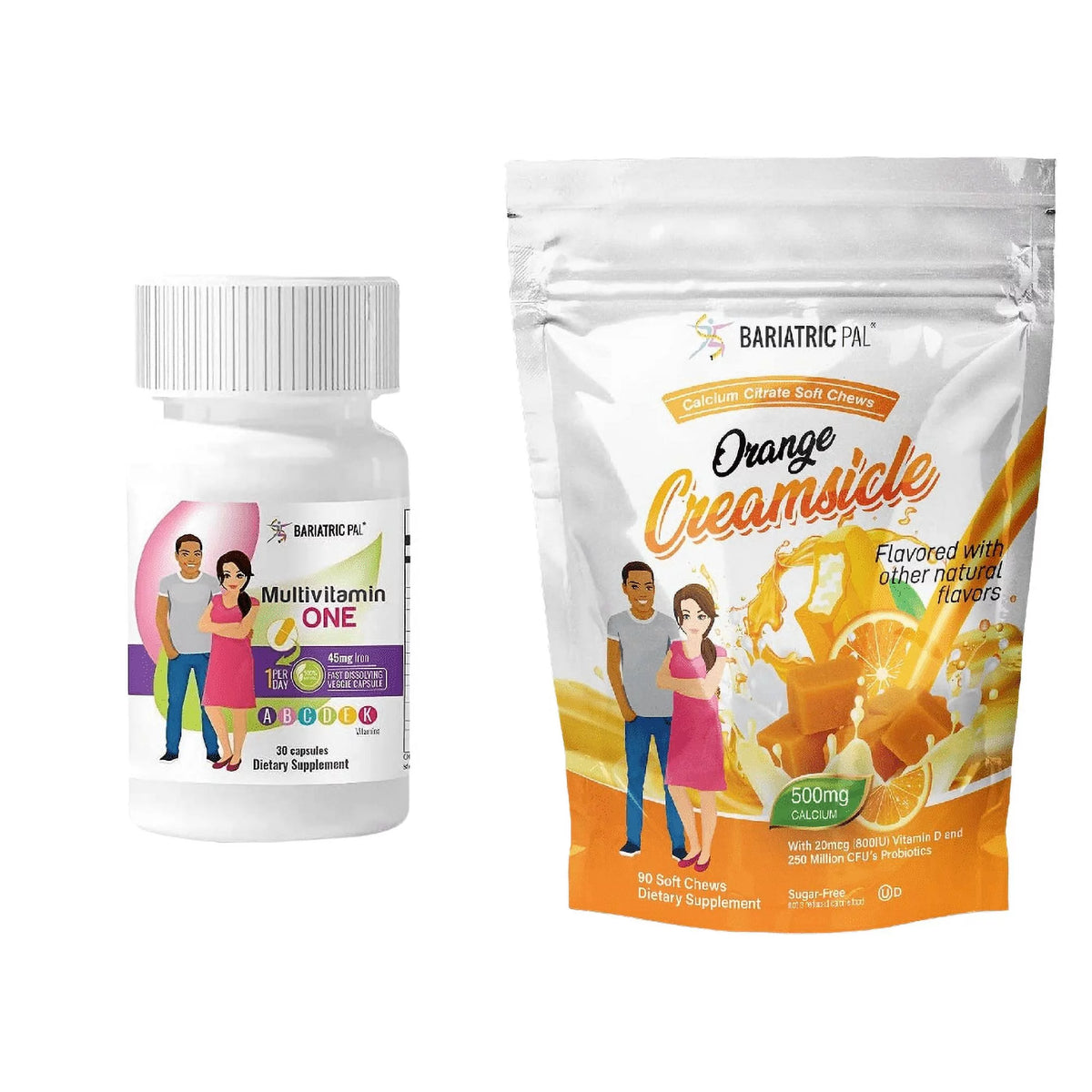 Capsules 1-Month Supply Multivitamin with Iron Calcium Citrate Soft Chews Z626770