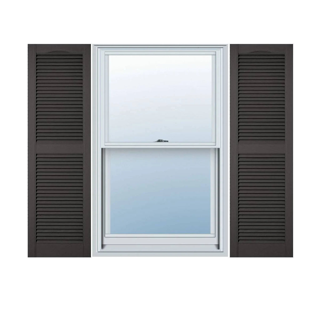 14 1/2x22W x 52x22H Vinyl Open Louver Shutters X2330