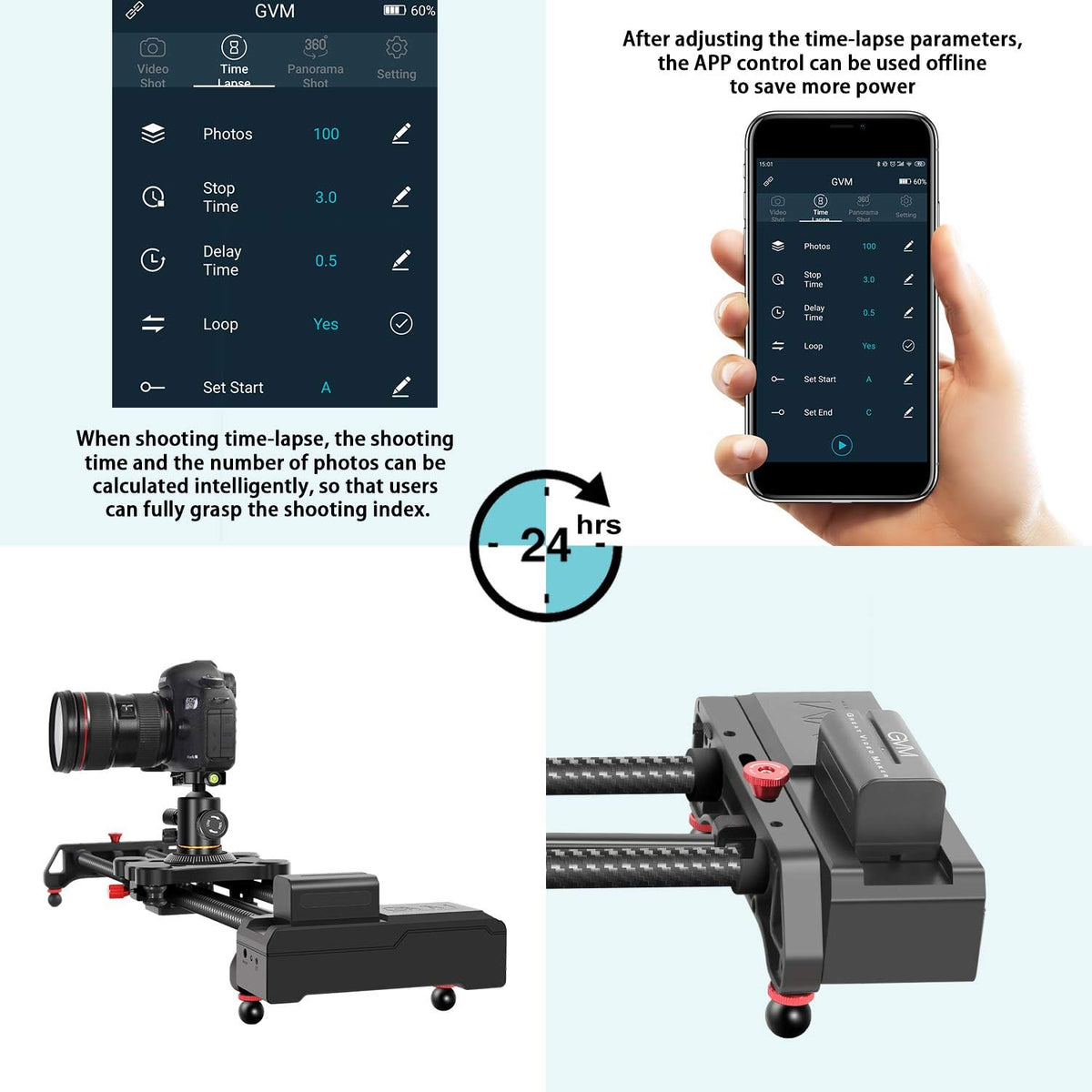 31 APP Control Carbon Fiber Camera Slider N429657