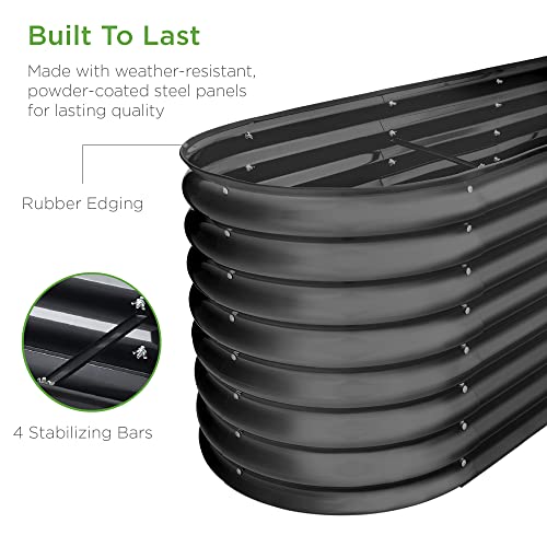 Charcoal Outdoor Metal Raised Garden Bed G447