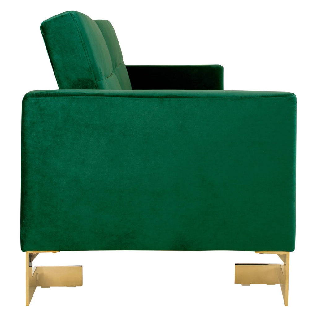 Emerald Green Foldable Sofa Bed F543