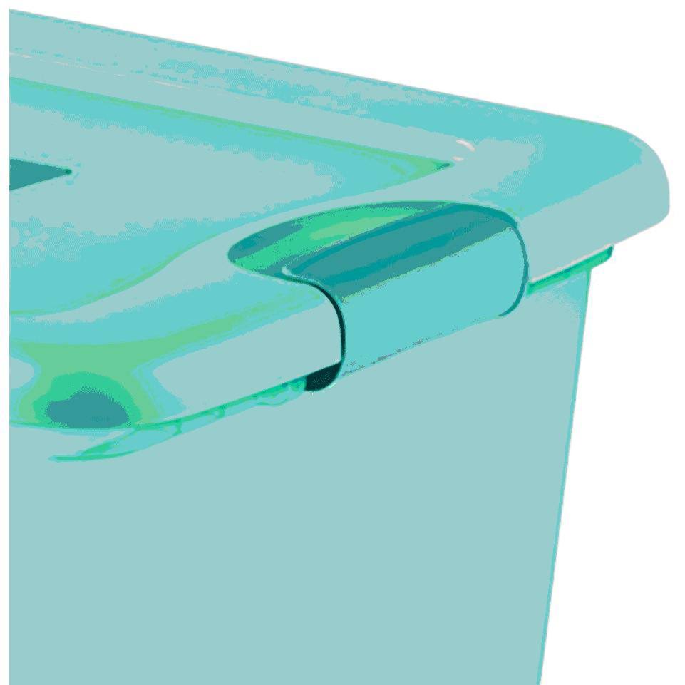 64 Quart Stackable Plastic Storage Box Container 12 Pack A18614