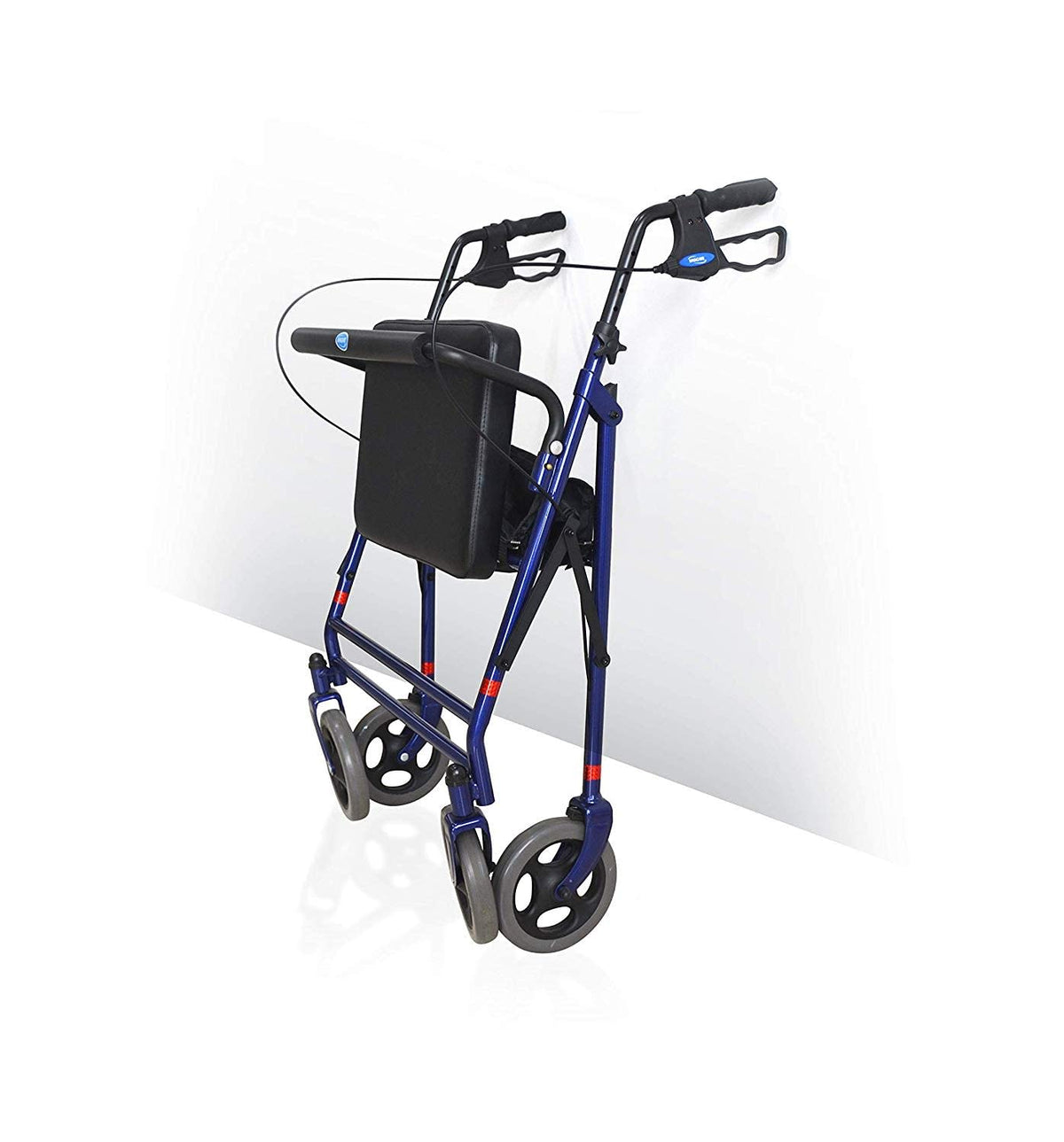 Blue Bariatric Rollator with Padded Seat T8533