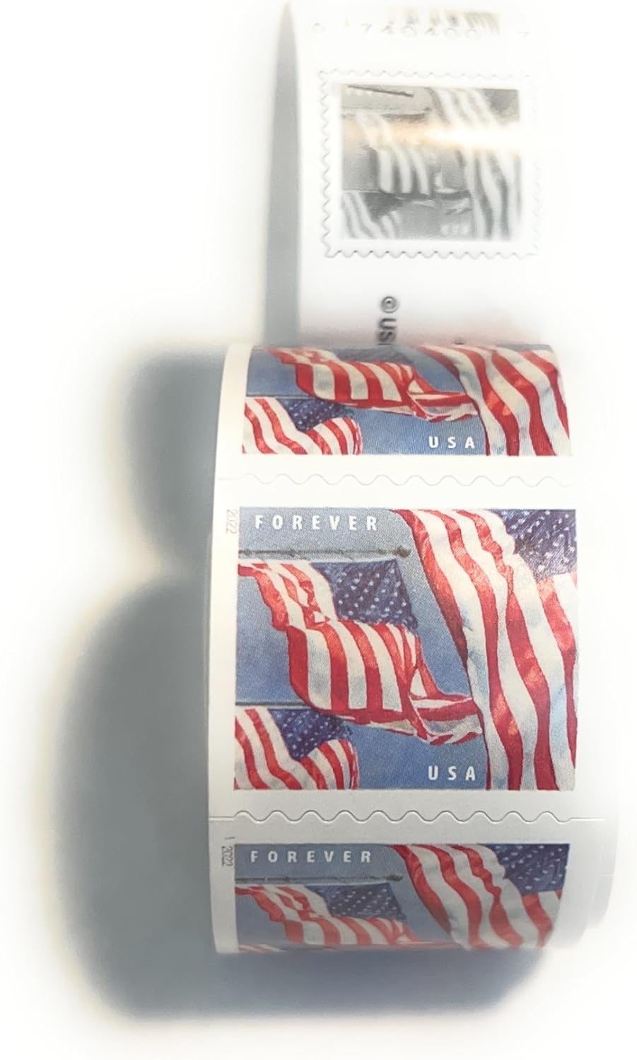 100 Roll US Flag Postage Stamps R4605