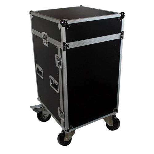 16U Rack x 10U Top Mixer DJ Combo Flight Case Z565