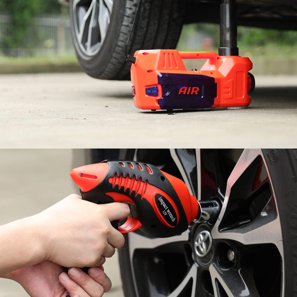 Electric Hydraulic 5 Ton Car Floor Jack with Impact Wrench B997183
