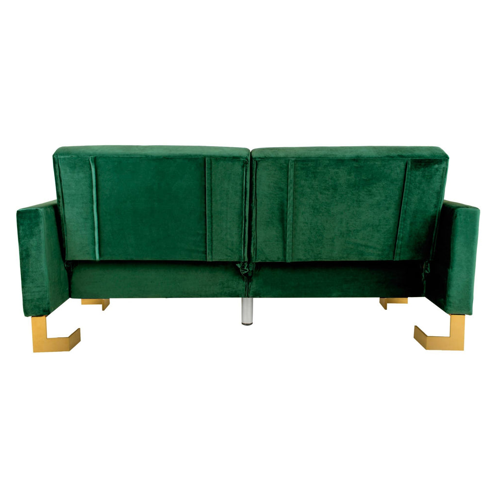 Emerald Green Foldable Sofa Bed F543