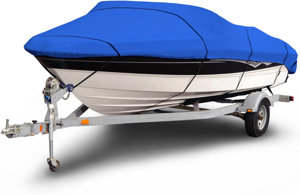 Gray Waterproof Boat Cover 16'-18' Long E611081