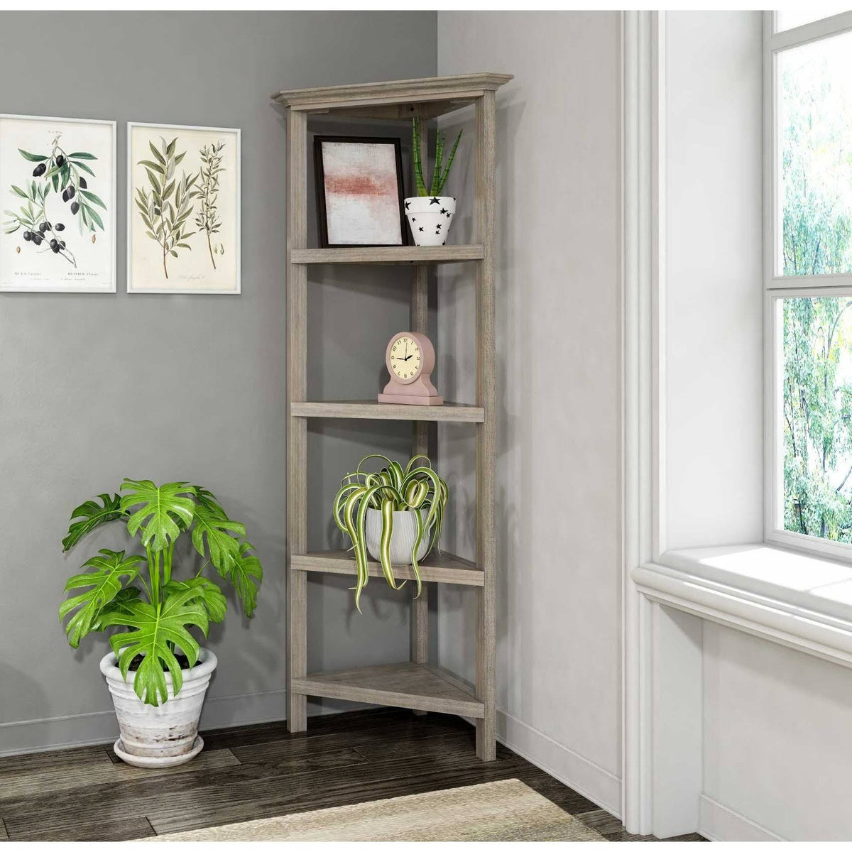 White 2 Shelves Bookcase W12964