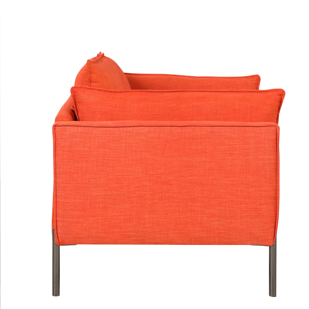 Linen Fabric Loveseat Couch C619