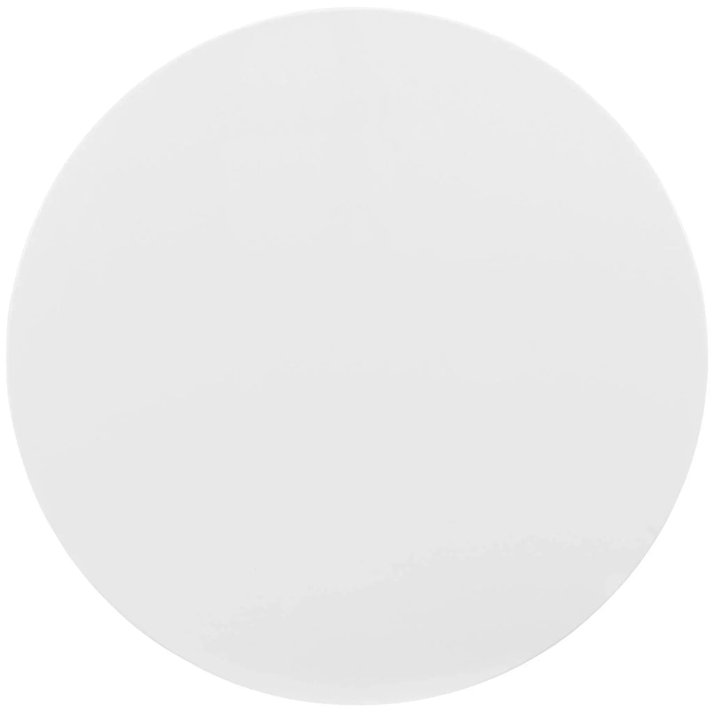 36" Round Wood Coffee Table in White E53047