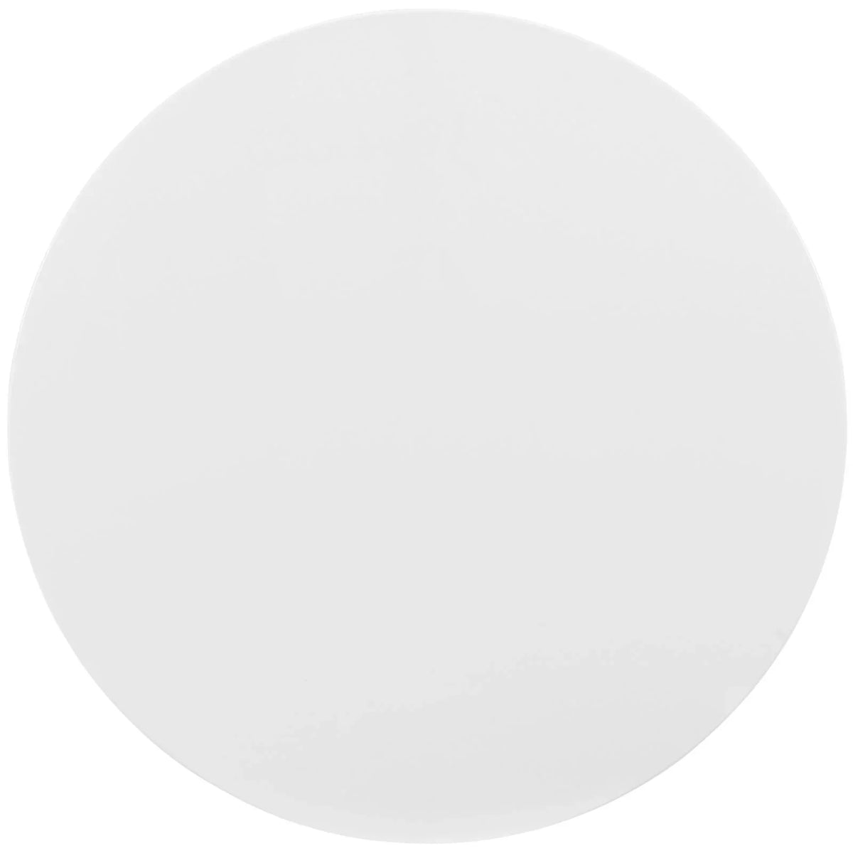 36" Round Wood Coffee Table in White E53047