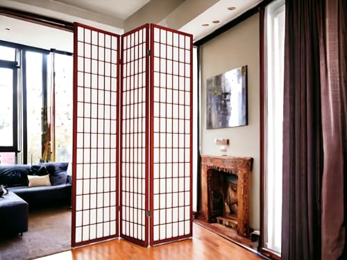 4 Panels 6ft High Japanese Style Room Divider S837
