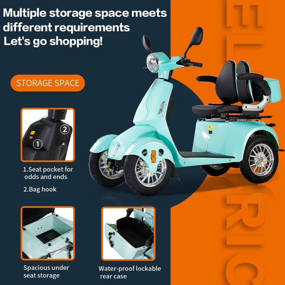 Electric 4-Wheel Mobility Scooter 800W 500lbs R683
