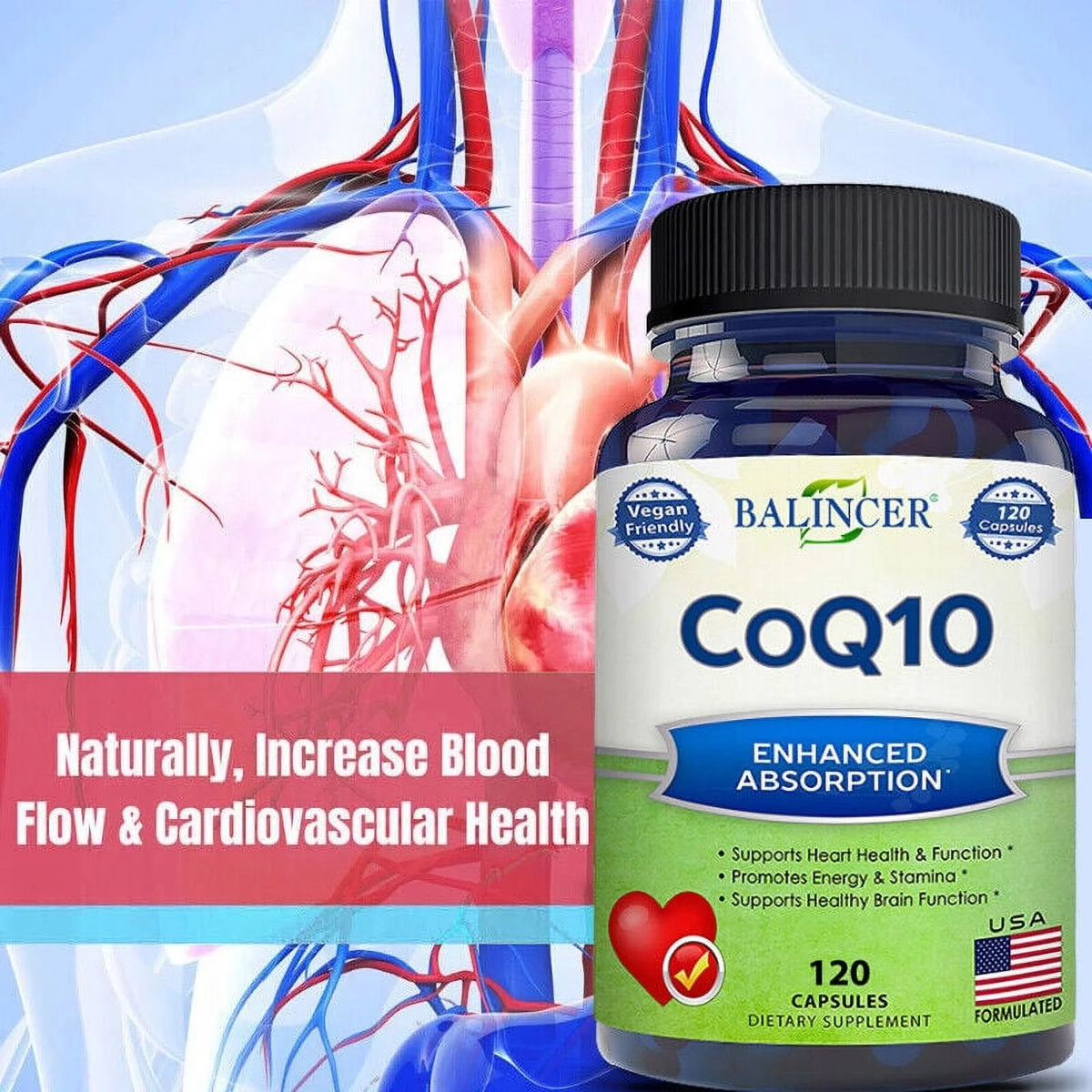CoQ10 400mg 120 Capsules Y816