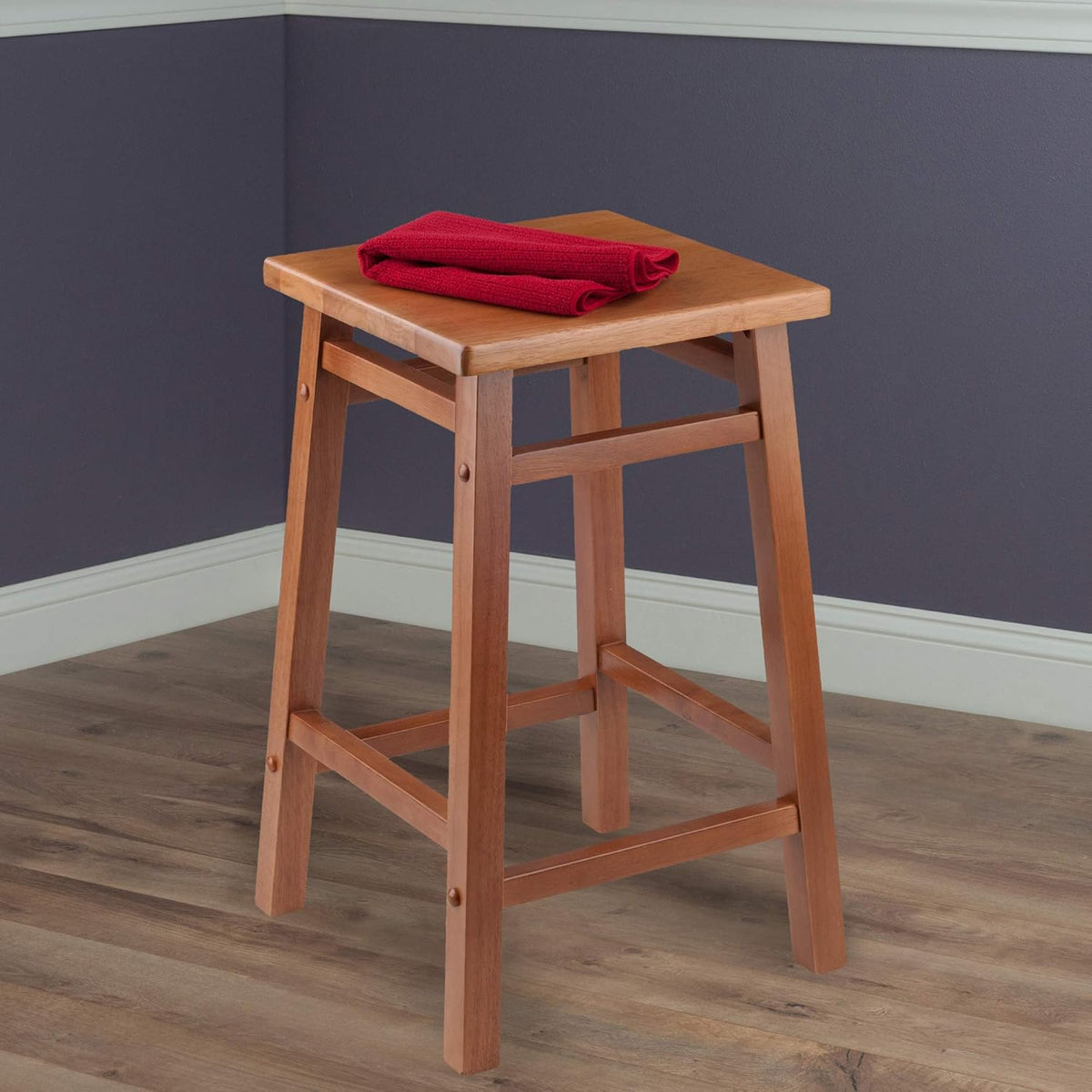 Teak Bar Stool, Pack of 2 F744536