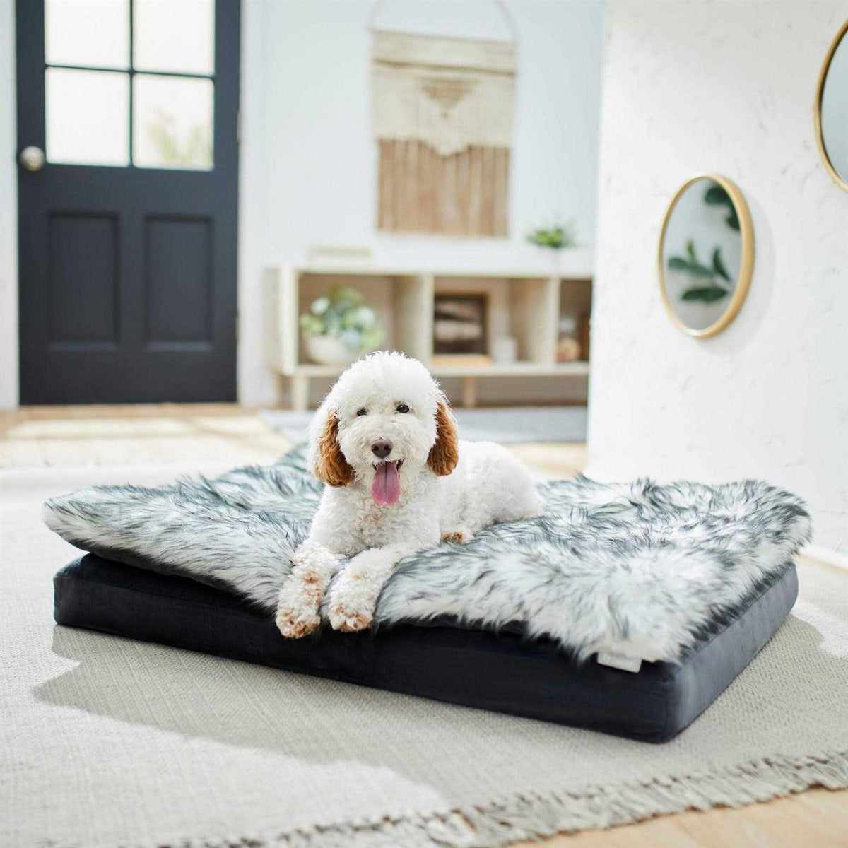 Plush Orthopedic Pillowtop Dog Bed with Removable Cover R390331