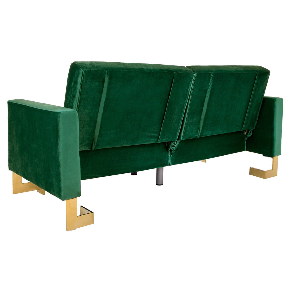 Emerald Green Foldable Sofa Bed F543