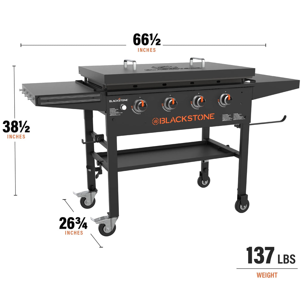 4-Burner Propane Griddle with Hard Cover S454770