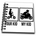 Motorcycle Bike Racing Helmet Mini Notepad 4 x 4 inch O885