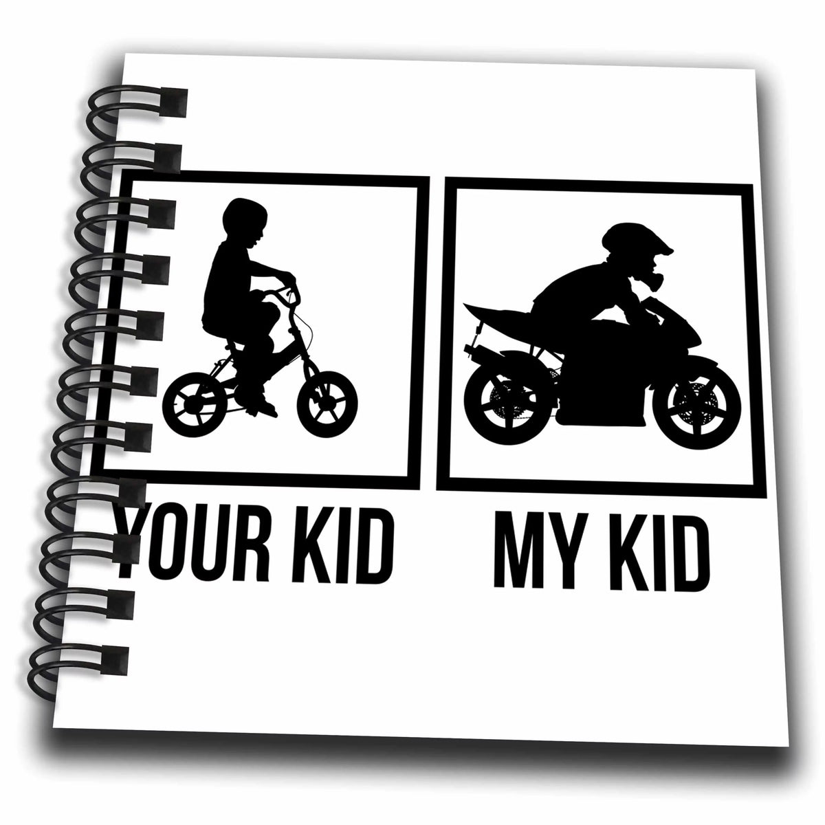Motorcycle Bike Racing Helmet Mini Notepad 4 x 4 inch O885