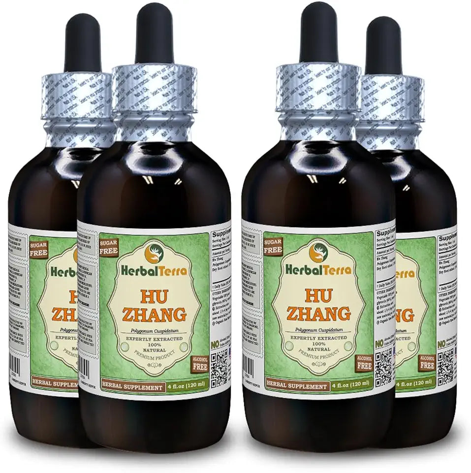 Polygonum Cuspidatum Dried Root Alcohol-Free Liquid Extract 4x120 ml F9220