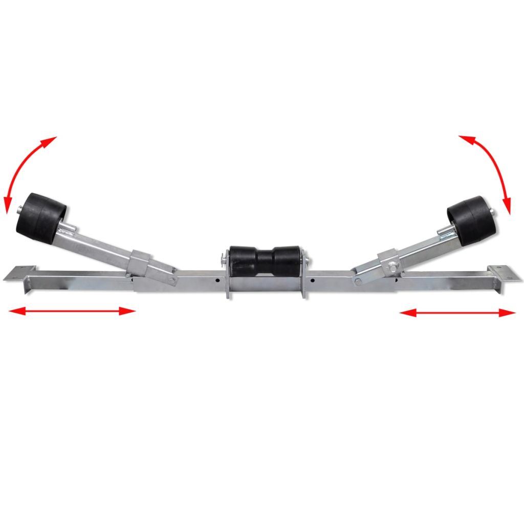 Boat Trailer Bottom Support Bracket with Keel Rollers E6561