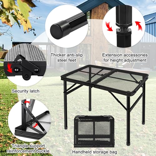 2.5 FT Mesh Metal Folding Picnic Table V74111