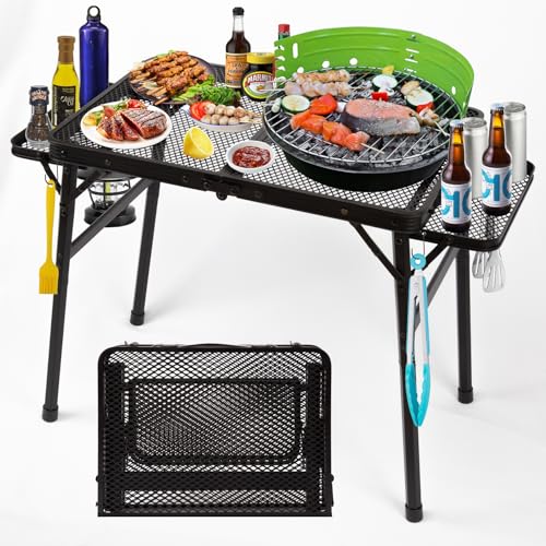 2.5 FT Mesh Metal Folding Picnic Table V74111