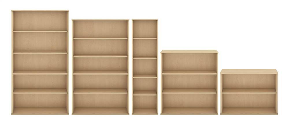 Natural Maple 5 Shelf Bookcase X376