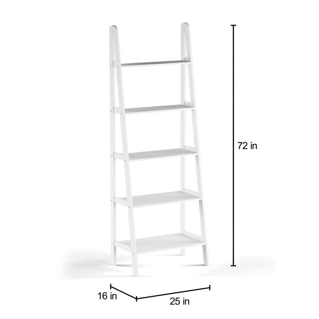 5-Shelf Ladder Bookcase J619