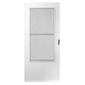 White Triple-Track Aluminum Storm Door R538