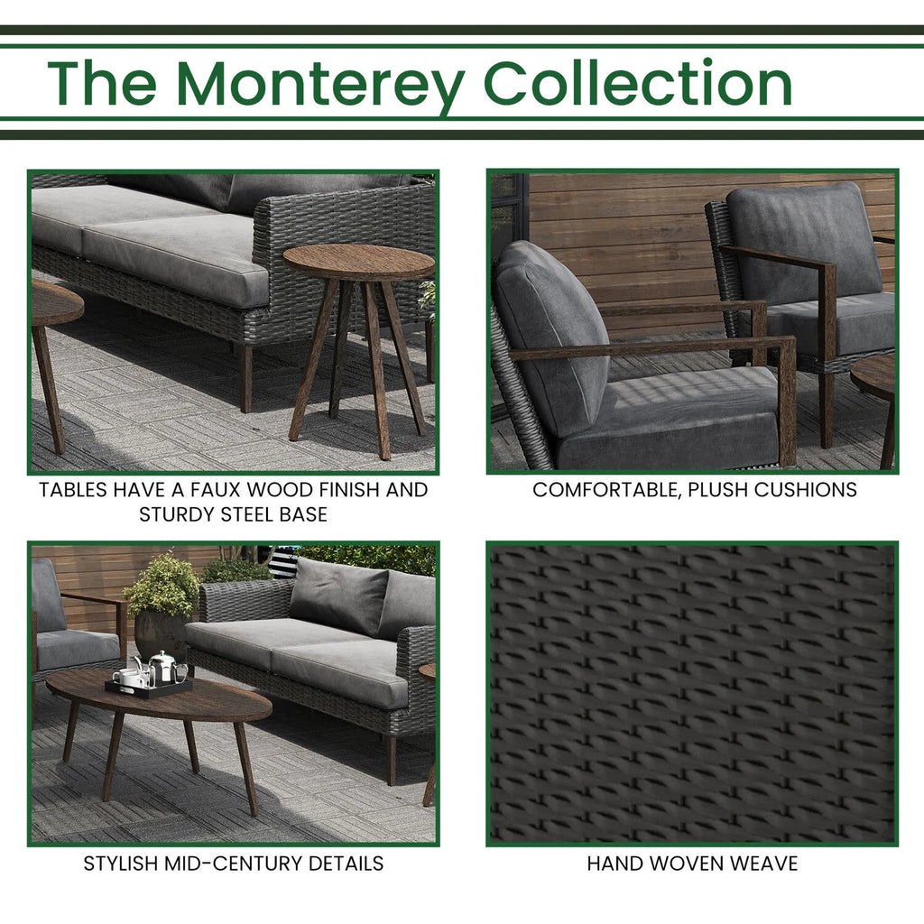 52 in. Teak Outdoor Dining Patio Set R6696