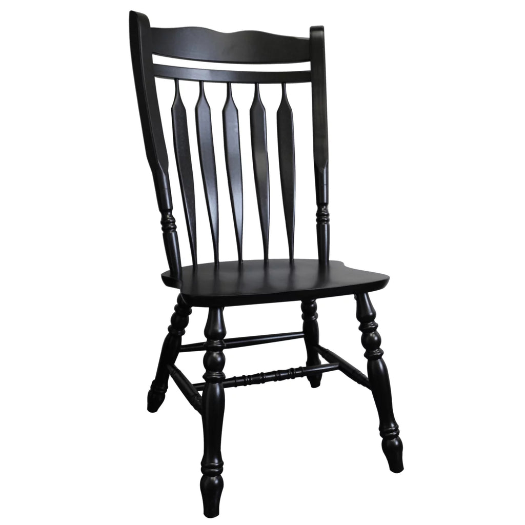 Black Wood Dining Chairs Set of 2 I14047