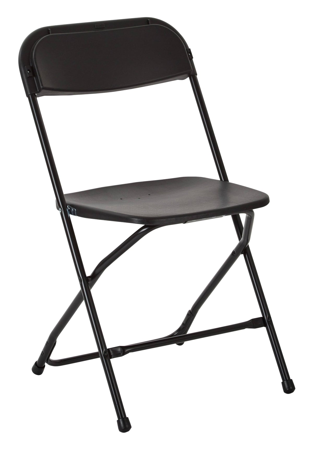 Black Plastic Folding Chair Pack of 4 U28390
