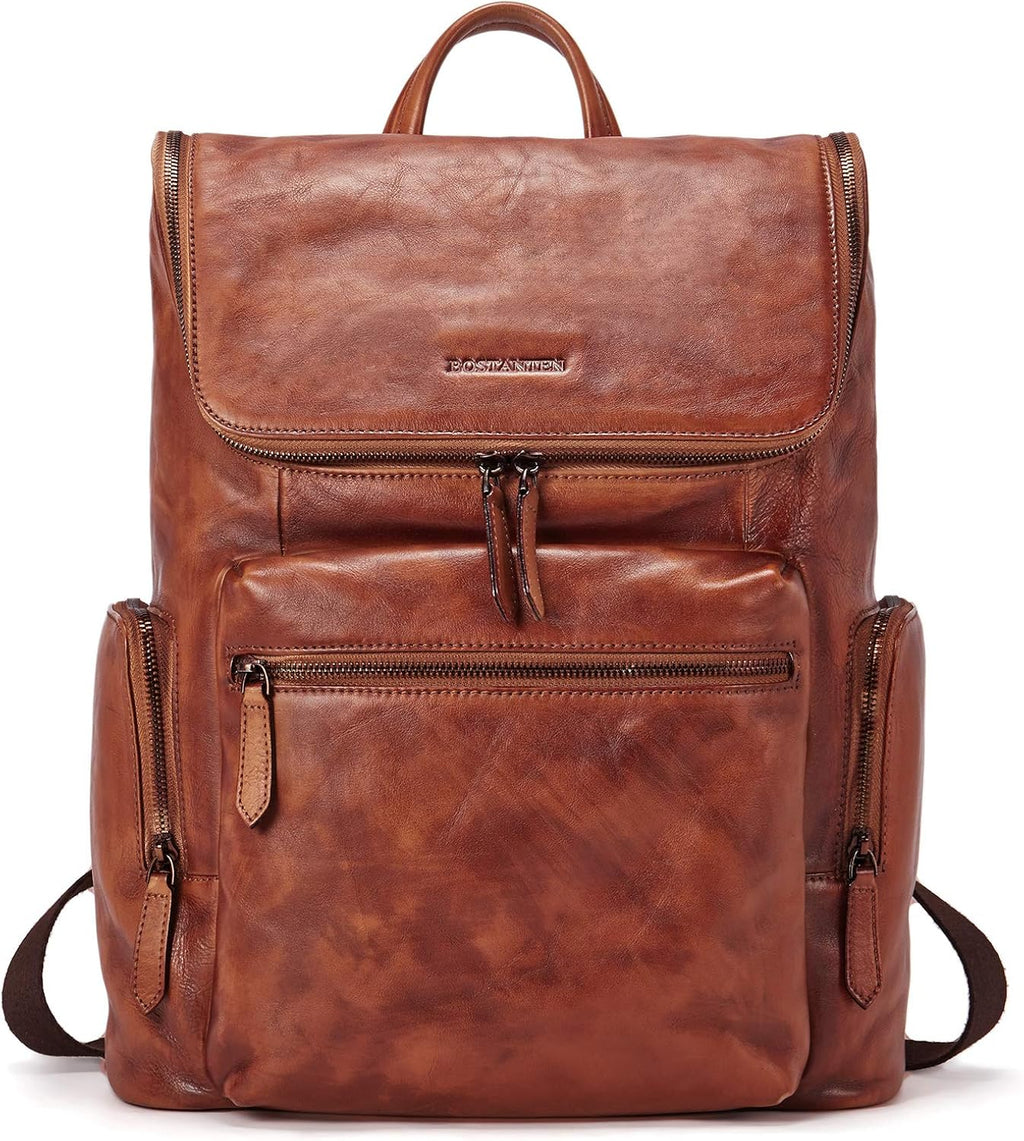 Leather 15.6 inch Laptop Backpack J275307