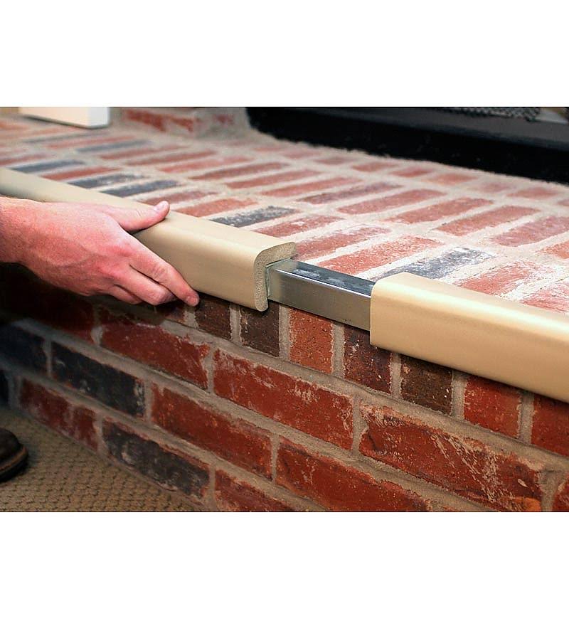 Brown Metal-Backed Hearth Guard M4543