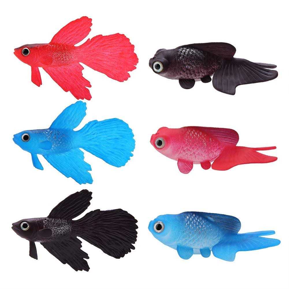 Silicone Artificial Fish Ornament for Fish Tank I295050