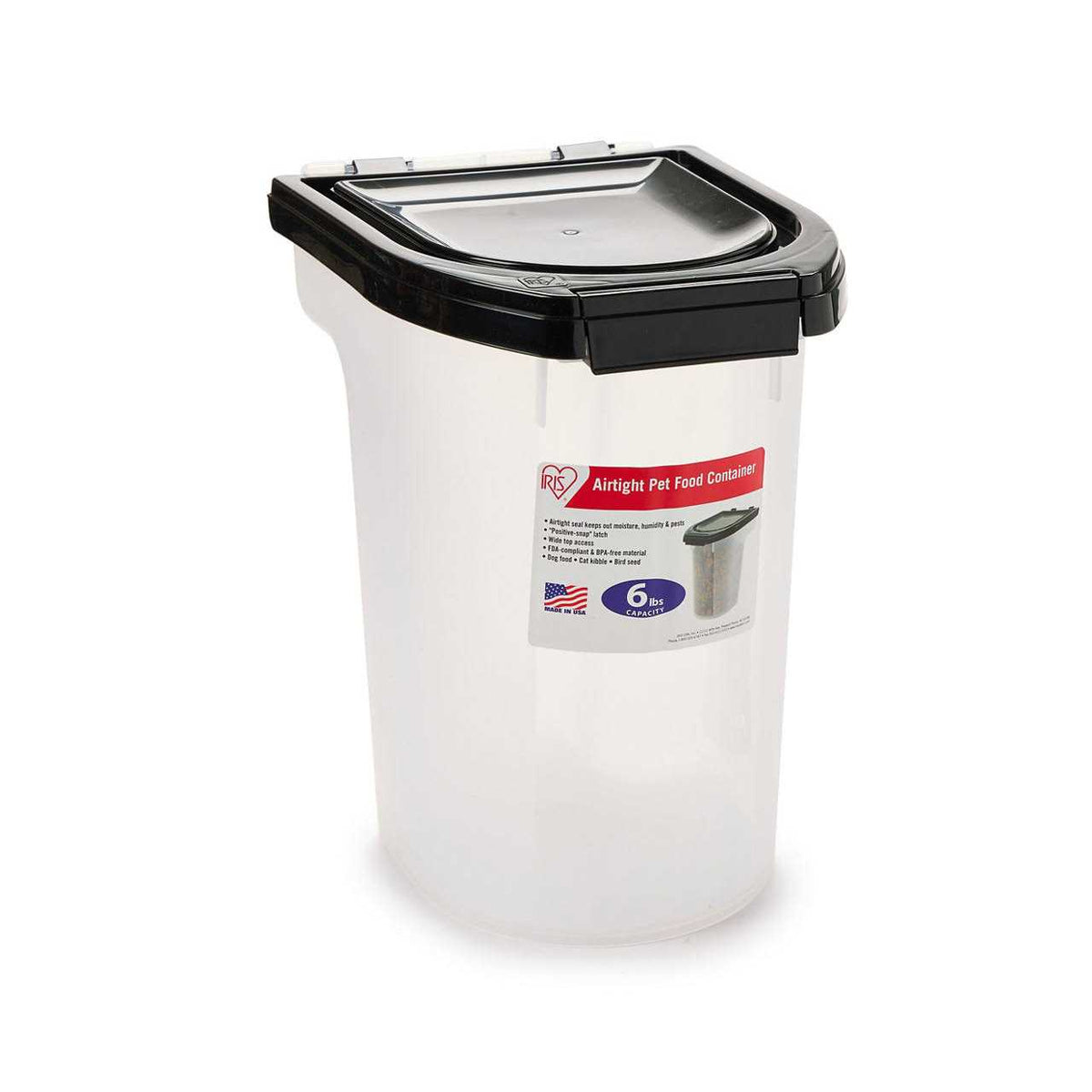 Black Airtight Pet Food Storage Container T84357