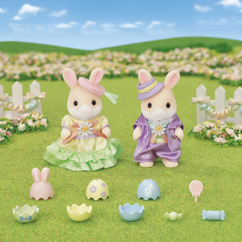 Easter Celebration Dollhouse Playset with 2 Collectible Figures and Accessories Y109433