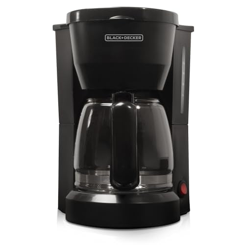 12-Cup Coffee Maker with Non-Drip Carafe and Removable Filter Basket, Black E680271