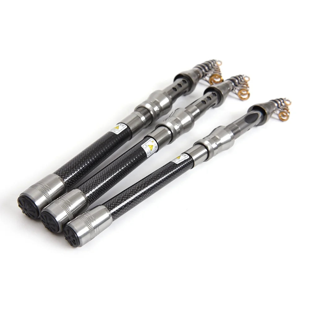 Telescopic Fishing Rod and Reel Combo Full Kit with 100M Fishing Line Lures Hooks Jig Head and Carrier Bag S421