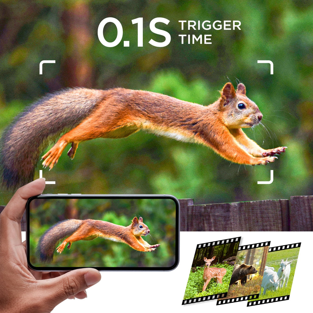 Trail Camera with SD Card 40MP 4K Infrared Night Vision Waterproof Motion Activated 120° Wide Angle 2.0" LCD K96422