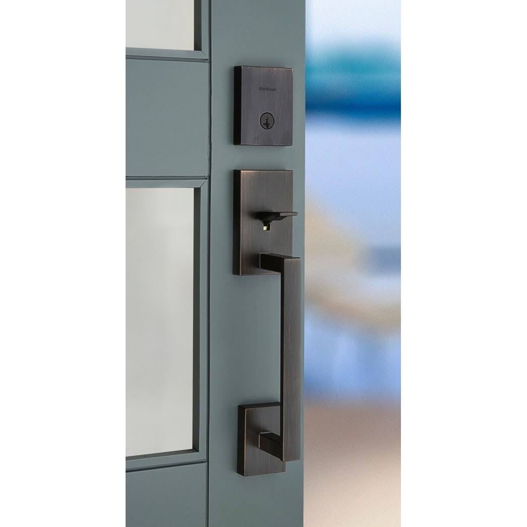 Venetian Bronze Single Cylinder Keyed Entry Handleset with SmartKey L8207