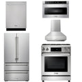 30 In. Propane Gas Range, Range Hood, Microwave Drawer, Refrigerator, Dishwasher T377958