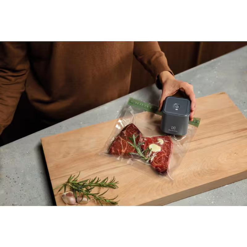 Grey Food Vacuum Sealer with Pump Starter Kit C833281