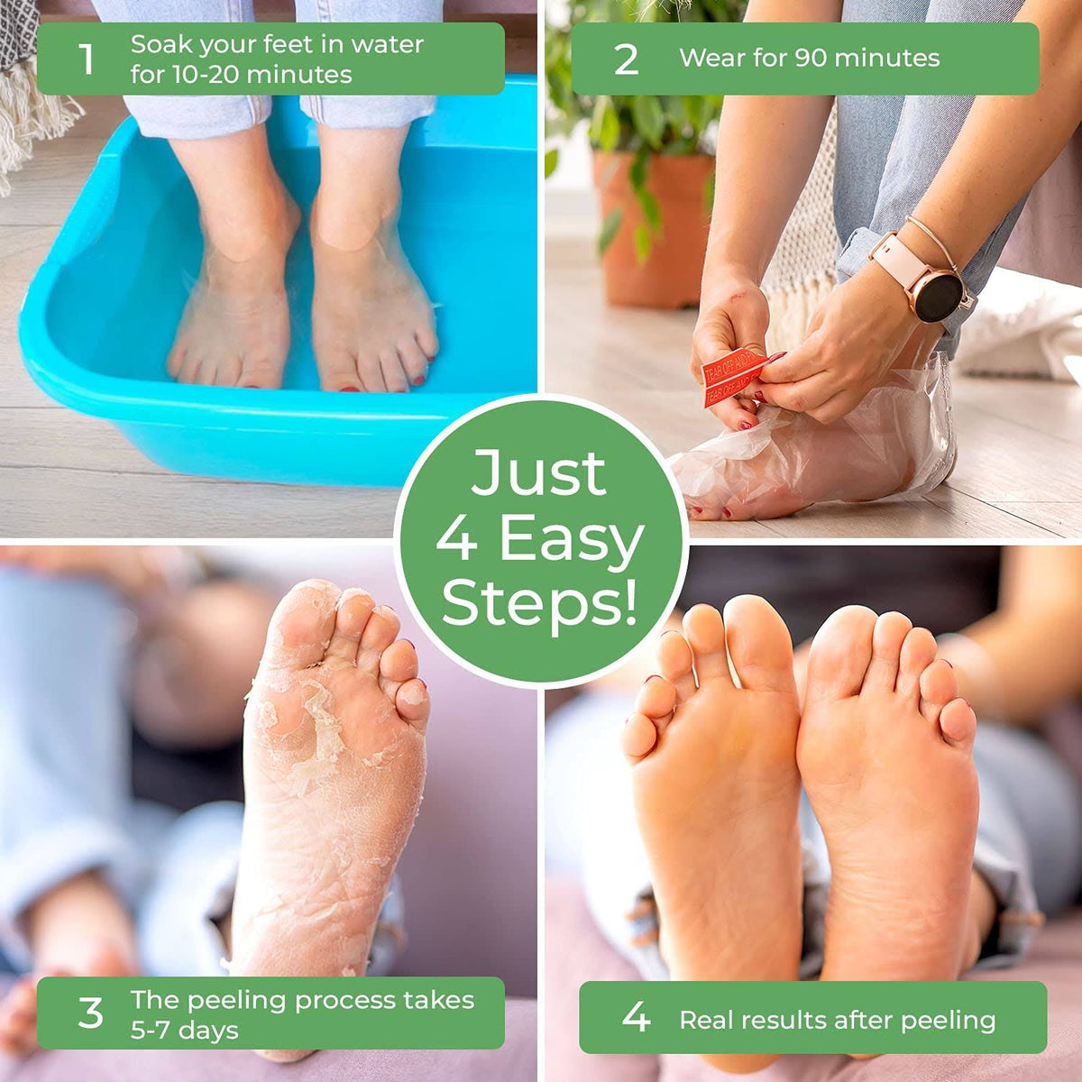 Dermatologist Tested Foot Exfoliator Peeling Scrub R7348