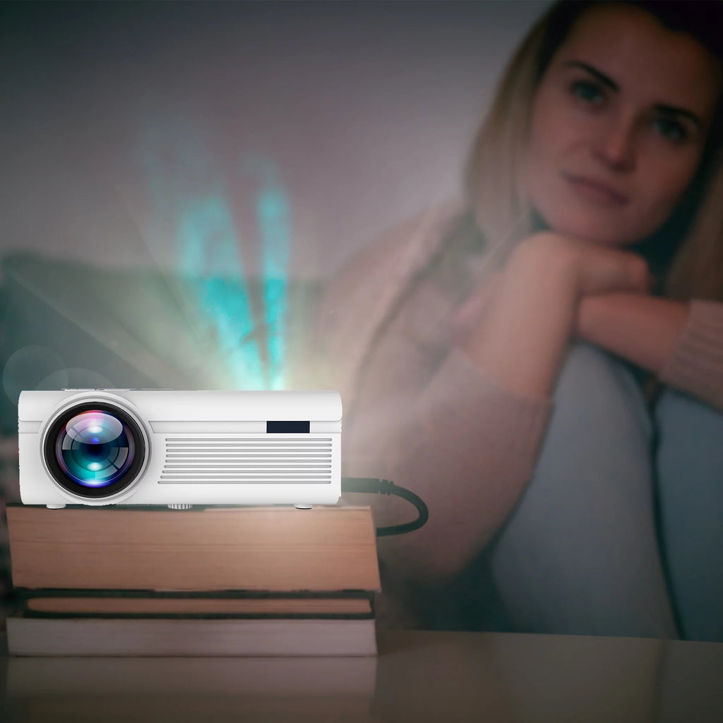 White LCD Home Theater Projector Y500