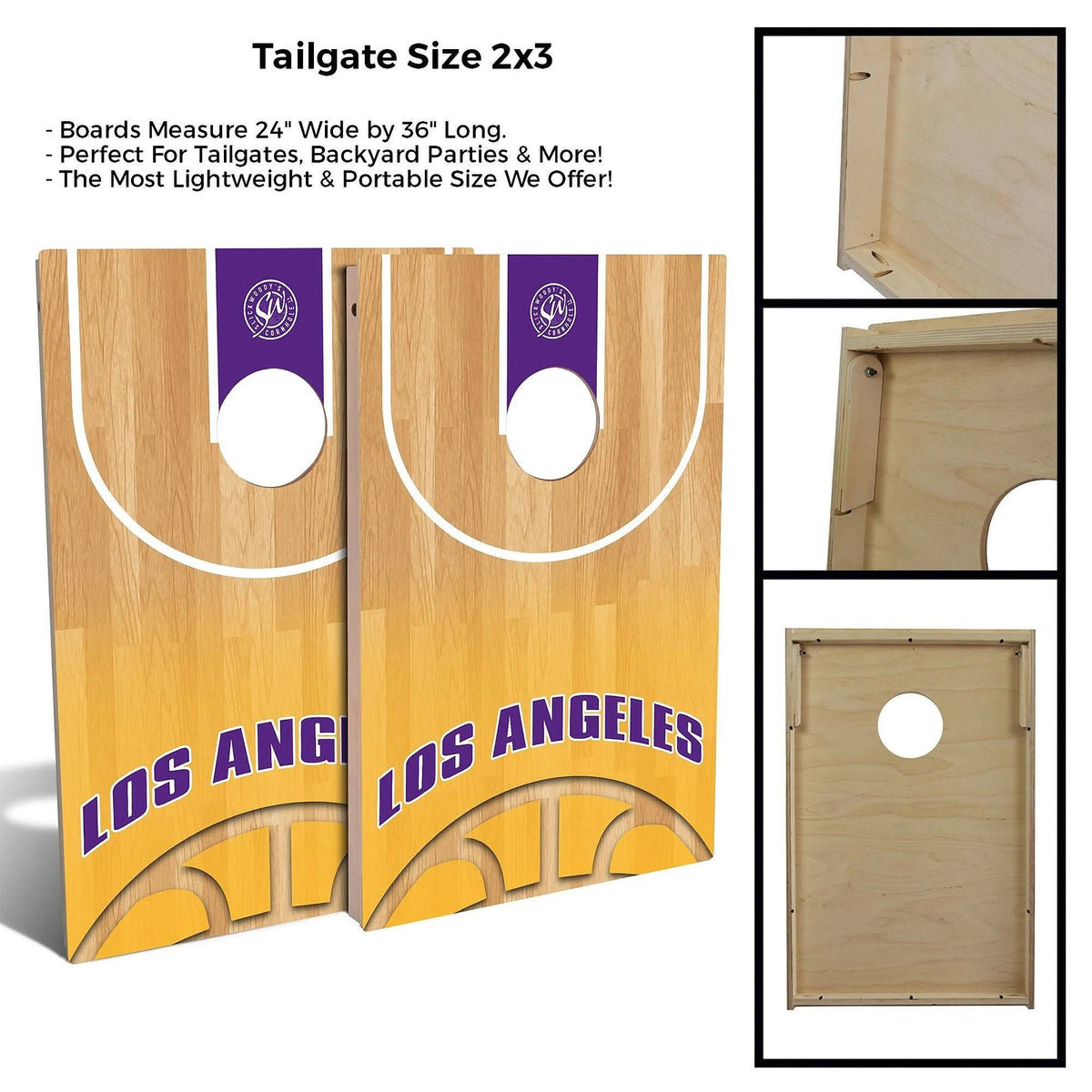 Basketball Cornhole Board Set 2x3 Boards E695